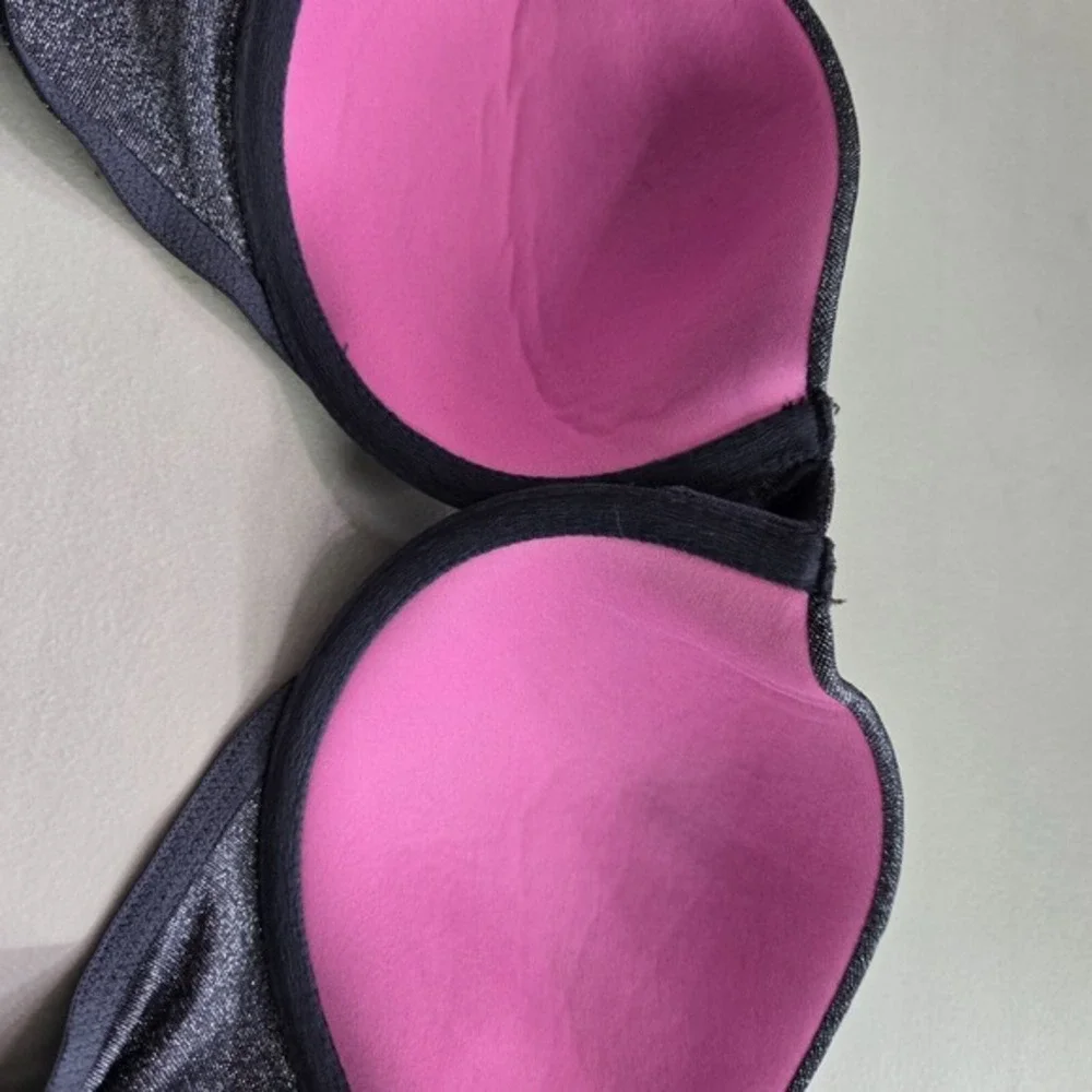 Victoria Secret PINK Women Bra 34C Gray Demi Wear Everywhere‎ Underwire
